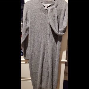 NWOT vintage gray lambswool & angora (rabbit) sweater David Hollis Collection M